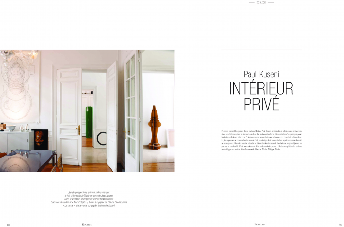 Intérieur privé Paul Kuseni- Eccelso magazine 1/2